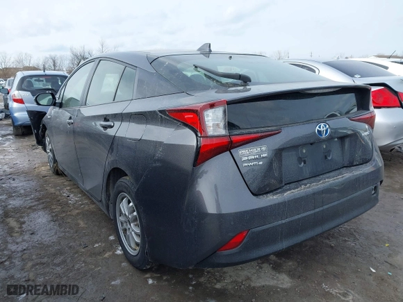 2019 Toyota Prius LE with VIN JTDL9RFU9K3008679, listed as a IAAI auction lot 41396929 with 73,378 mi miles. Bid and sale history available at carsss.com. Image 3.