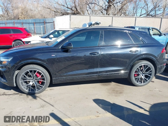 2019 Audi Q8 Prestige with VIN WA1FVAF1XKD031795, listed as a IAAI auction lot 41516515 with 54,407 mi miles and . Bid and sale history available at DreamBid. Image 14.