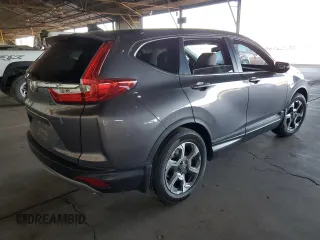 2018 Honda CR-V EX-L with VIN 7FARW1H83JE042661, listed as a Copart auction lot 50387505 with 45,100 mi miles and Salvage Title. Bid and sale history available at DreamBid. Image 3.