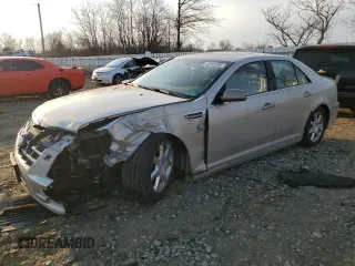 2008 Cadillac STS AWD w/1SB with VIN 1G6DD67V880143738, listed as a Copart auction lot 46885095 with Not Provided miles and Salvage Title. Bid and sale history available at carsss.com. Image 1.