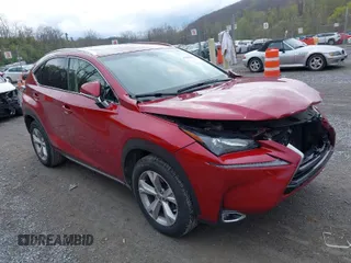 2017 Lexus NX with VIN JTJYARBZ4H2079802, listed as a IAAI auction lot 42006396 with 101,383 mi miles. Bid and sale history available at carsss.com. Image 1.