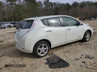 2011 Nissan LEAF SL with VIN JN1AZ0CP4BT006990, listed as a Copart auction lot 41970945 with 70,805 mi miles and Clean Title. Bid and sale history available at carsss.com. Image 3.