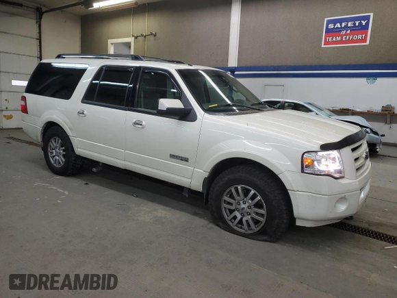 2008 Ford Expedition EL Limited with VIN 1FMFK20558LA22867, listed as a Copart auction lot 83012154 with 213,358 mi miles and Salvage Title. Bid and sale history available at carsss.com. Image 4.