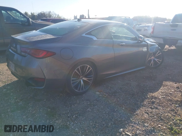 2017 Infiniti Q60 Sport with VIN JN1EV7EL1HM550902, listed as a IAAI auction lot 41989201 with 93,539 mi miles. Bid and sale history available at carsss.com. Image 4.
