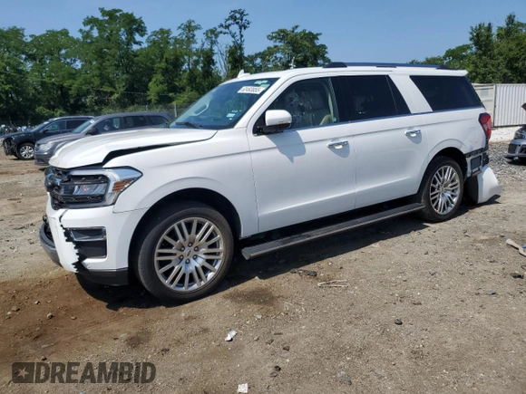 2024 Ford Expedition Max Limited with VIN 1FMJK2A80REA32893, listed as a Copart auction lot 62493855 with 32,254 mi miles and Non repairable. Bid and sale history available at DreamBid. Image 1.