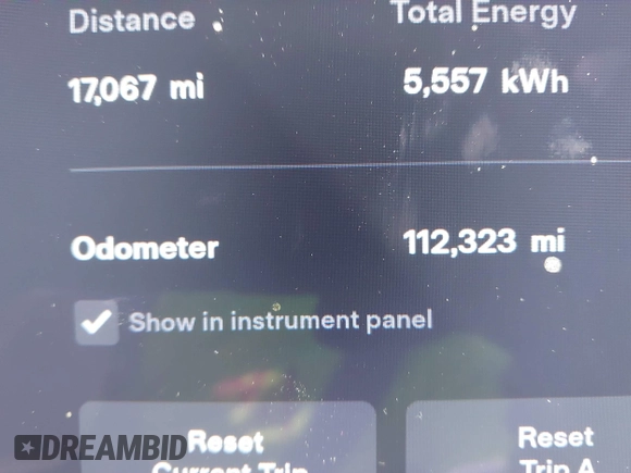 2017 Tesla Model S 100D with VIN 5YJSA1E22HF210635, listed as a IAAI auction lot 41854125 with 112,323 mi miles. Bid and sale history available at carsss.com. Image 16.