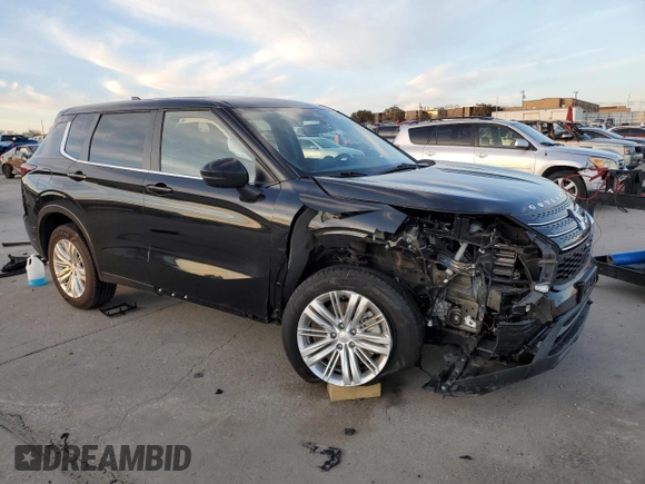 2023 Mitsubishi Outlander ES z VIN JA4J3TA80PZ028740, wystawiony jako Copart lot #42343545 z przebiegiem 26 206 mil mil oraz Szkoda całkowita • Salvage title. Historia ofert i sprzedaży dostępna na DreamBid. Obrazek 4.