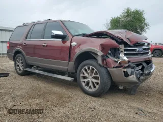 2015 Ford Expedition XLT with VIN 1FMJU1HT9FEF11131, listed as a Copart auction lot 51741355 with 136,988 mi miles and Salvage title. Bid and sale history available at DreamBid. Image 4.