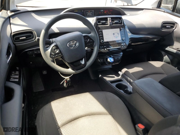 2021 Toyota Prius L Eco with VIN JTDKAMFU6M3150108, listed as a Copart auction lot 53690385 with 105,765 mi miles and Salvage Title. Bid and sale history available at carsss.com. Image 8.