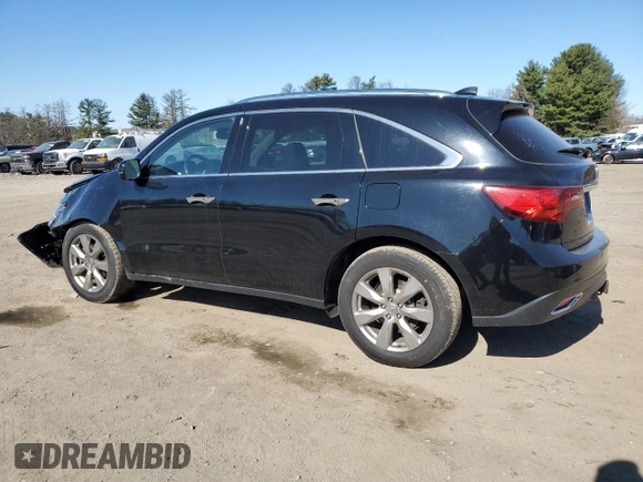 2016 Acura MDX Advance with VIN 5FRYD4H9XGB032109, listed as a Copart auction lot 50984865 with 205,120 mi miles and Salvage title. Bid and sale history available at DreamBid. Image 2.