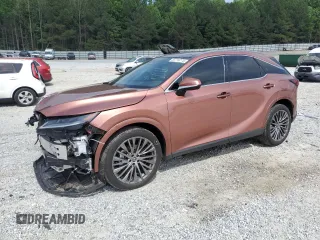 2024 Lexus RX 450h+ Luxury z VIN JTJCJMGA2R2012259, wystawiony jako Copart lot #55716775 z przebiegiem 23 943 mil mil oraz Szkoda całkowita • Salvage title. Historia ofert i sprzedaży dostępna na DreamBid. Obrazek 1.