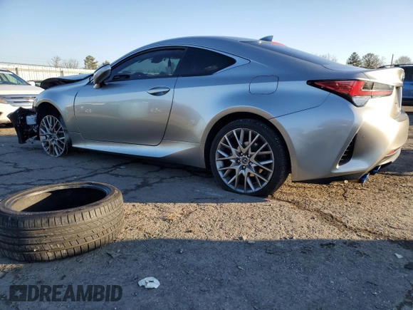 2021 Lexus RC with VIN JTHD85EC9M5006171, listed as a Copart auction lot 86593954 with 54,980 mi miles and Salvage Title. Bid and sale history available at carsss.com. Image 2.