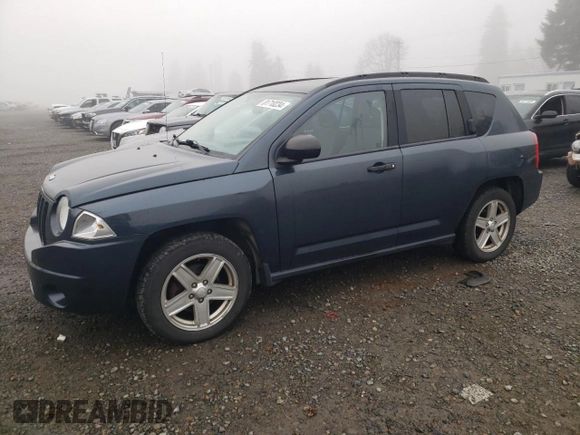 2007 Jeep Compass Sport with VIN 1J8FT470X7D261453, listed as a Copart auction lot 81710234 with 174,118 mi miles and Salvage Title. Bid and sale history available at carsss.com. Image 1.