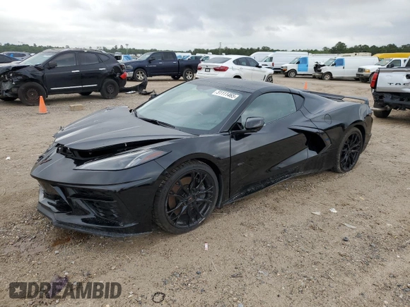 2023 Chevrolet Corvette 1LT z VIN 1G1YA2D49P5112486, wystawiony jako Copart lot #51111465 z przebiegiem 16 836 mil mil oraz Szkoda całkowita • Salvage title. Historia ofert i sprzedaży dostępna na DreamBid. Obrazek 1.