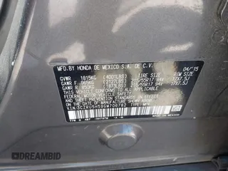 2016 Honda HR-V EX with VIN 3CZRU5H59GM706782, listed as a IAAI auction lot 41685990 with 260,187 mi miles. Bid and sale history available at carsss.com. Image 9.