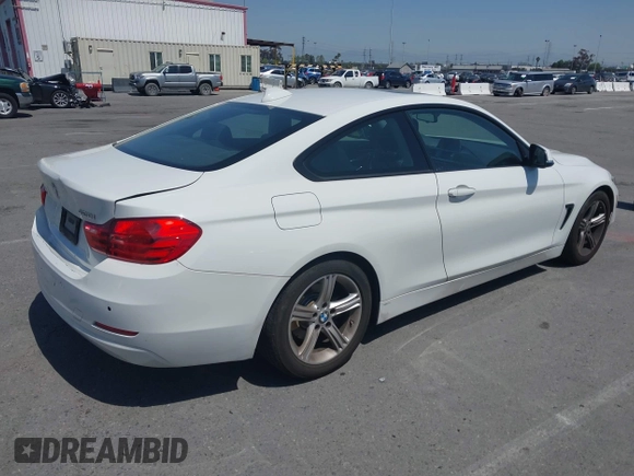 2015 BMW 4 Series 428i with VIN WBA3N7C54FK225367, listed as a IAAI auction lot 41958685 with 142,104 mi miles. Bid and sale history available at carsss.com. Image 4.