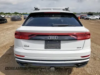 2019 Audi Q8 Prestige with VIN WA1FVAF18KD039734, listed as a Copart auction lot 63831345 with 35,374 mi miles and Salvage title. Bid and sale history available at DreamBid. Image 6.