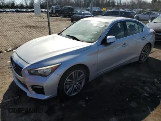 2014 Infiniti Q50 Hybrid Premium with VIN JN1AV7AR6EM700832, listed as a Copart auction lot 46937465 with 148,187 mi miles and Salvage Title. Bid and sale history available at DreamBid. Image 1.