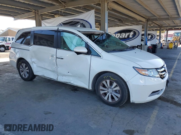 2016 Honda Odyssey EX z VIN 5FNRL5H46GB026519, wystawiony jako Copart lot #57455745 z przebiegiem 109 164 mil mil oraz Szkoda całkowita • Salvage title. Historia ofert i sprzedaży dostępna na DreamBid. Obrazek 4.