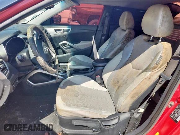 2012 Hyundai Veloster w/Black Int с VIN KMHTC6AD1CU026558, выставлен на аукционе Copart как лот 63878235 с пробегом 107 905 миль миль и Чистый • Clean title. История ставок и продаж доступна на DreamBid. Изображение 7.