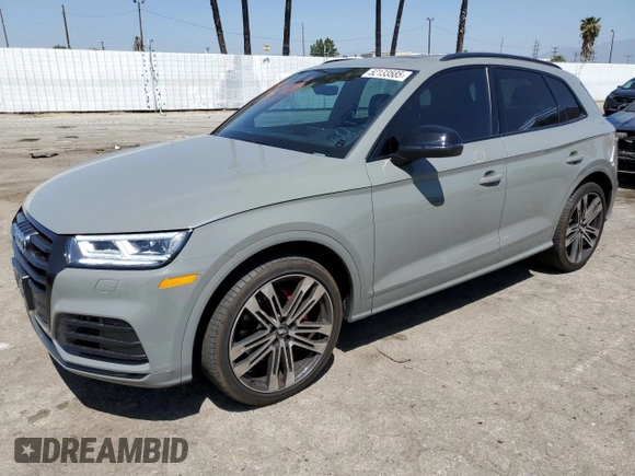 2020 Audi SQ5 Premium Plus with VIN WA1B4AFY6L2015167, listed as a Copart auction lot 52133585 with 27,887 mi miles and Salvage Title. Bid and sale history available at DreamBid. Image 1.