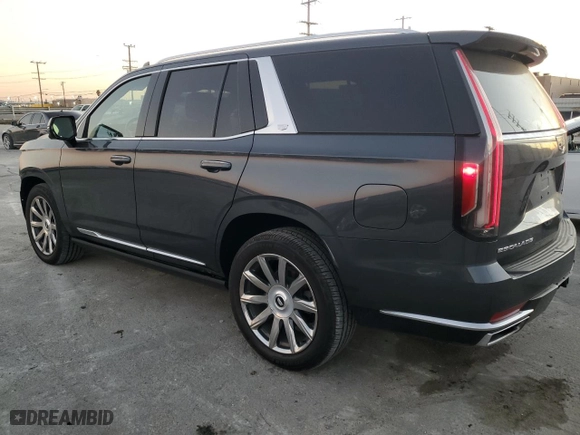 2021 Cadillac Escalade Premium Luxury Platinum with VIN 1GYS4DKL5MR367838, listed as a Copart auction lot 82016874 with 29,229 mi miles and Salvage Title. Bid and sale history available at carsss.com. Image 2.