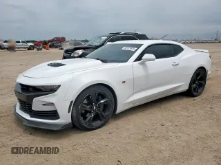 2019 Chevrolet Camaro 2SS z VIN 1G1FH1R73K0150883, wystawiony jako Copart lot #58133835 z przebiegiem 56 148 mil mil oraz Szkoda całkowita • Salvage title. Historia ofert i sprzedaży dostępna na DreamBid. Obrazek 1.