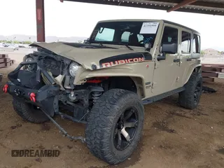 2017 Jeep Wrangler Unlimited Rubicon with VIN 1C4BJWFG7HL663203, listed as a IAAI auction lot 42391999 with 63,430 mi miles and . Bid and sale history available at DreamBid. Image 18.
