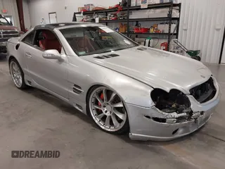2003 Mercedes-Benz SL 500 with VIN WDBSK75F33F036385, listed as a IAAI auction lot 42804202 with 5,314 mi miles and . Bid and sale history available at DreamBid. Image 1.