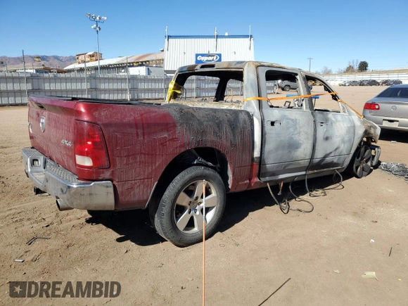 2012 Ram 1500 Big Horn with VIN 1C6RD7LT0CS156095, listed as a Copart auction lot 47382945 with 0 mi miles and Non Repairable. Bid and sale history available at carsss.com. Image 3.