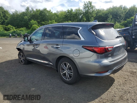 2019 Infiniti QX60 Pure with VIN 5N1DL0MM6KC562021, listed as a Copart auction lot 63622235 with 52,556 mi miles and Clean title. Bid and sale history available at DreamBid. Image 2.