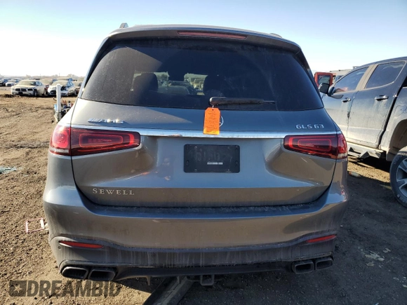 2021 Mercedes-Benz GLS with VIN 4JGFF8KE6MA515418, listed as a Copart auction lot 80118884 with 23,533 mi miles and Salvage Title. Bid and sale history available at carsss.com. Image 6.