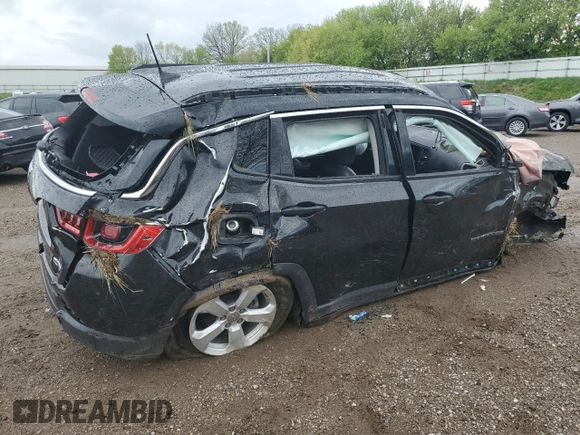 2019 Jeep Compass Latitude with VIN 3C4NJDBB6KT641300, listed as a Copart auction lot 55918885 with 96,965 mi miles and Clean title. Bid and sale history available at DreamBid. Image 3.