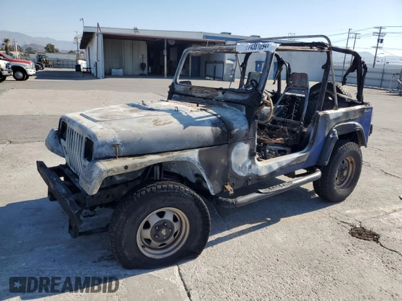 1995 Jeep Wrangler S with VIN 1J4FY19P8SP274074, listed as a Copart auction lot 74381094 with 0 mi miles and Salvage Title. Bid and sale history available at carsss.com. Image 1.