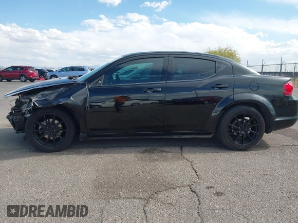 2014 Dodge Avenger SE z VIN 1C3CDZAGXEN130092, wystawiony jako IAAI lot #42216767 z przebiegiem 131 177 mil mil oraz . Historia ofert i sprzedaży dostępna na DreamBid. Obrazek 15.