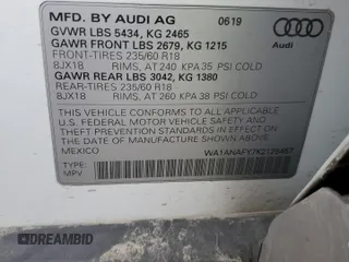 2019 Audi Q5 Premium z VIN WA1ANAFY7K2125457, wystawiony jako Copart lot #51703215 z przebiegiem 97 416 mil mil oraz Nie do naprawy • Non repairable. Historia ofert i sprzedaży dostępna na DreamBid. Obrazek 13.