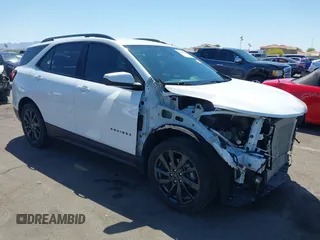2023 Chevrolet Equinox RS z VIN 3GNAXMEG0PL111407, wystawiony jako IAAI lot #41985925 z przebiegiem 34 283 mil mil oraz . Historia ofert i sprzedaży dostępna na DreamBid. Obrazek 1.
