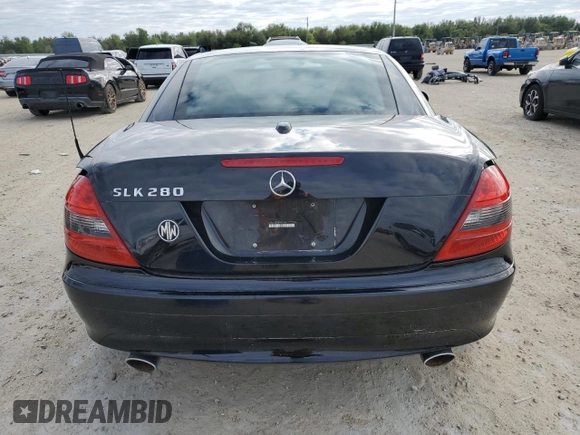 2008 Mercedes-Benz SLK-Class 3.0L with VIN WDBWK54F08F182595, listed as a Copart auction lot 82194674 with 0 mi miles and Non Repairable. Bid and sale history available at carsss.com. Image 6.