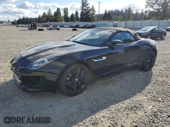 2014 Jaguar F-Type S with VIN SAJWA6FC3E8K05527, listed as a Copart auction lot 72616144 with 58,028 mi miles and Salvage Title. Bid and sale history available at DreamBid. Image 1.