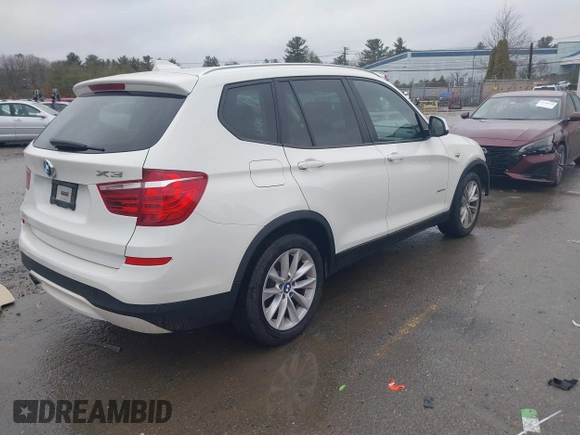 2016 BMW X3 xDrive28i with VIN 5UXWX9C51G0D72718, listed as a IAAI auction lot 41198262 with 117,841 mi miles and . Bid and sale history available at DreamBid. Image 4.