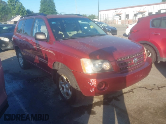 2003 Toyota Highlander z VIN JTEGD21A030070166, wystawiony jako IAAI lot #42348887 z przebiegiem 230 994 mil mil oraz . Historia ofert i sprzedaży dostępna na DreamBid. Obrazek 1.