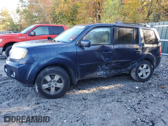 2011 Honda Pilot EX-L with VIN 5FNYF4H53BB019834, listed as a Copart auction lot 75814274 with 204,950 mi miles and Salvage Title. Bid and sale history available at carsss.com. Image 1.