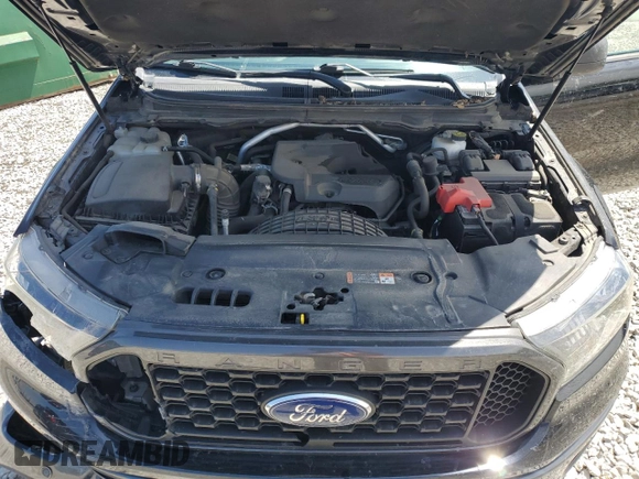 2019 Ford Ranger XL with VIN 1FTER1EH2KLB13501, listed as a Copart auction lot 54915535 with 80,395 mi miles and Salvage title. Bid and sale history available at DreamBid. Image 11.