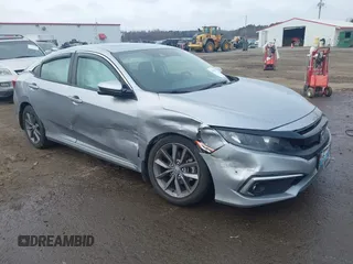 2019 Honda Civic Sedan EX with VIN 19XFC1F36KE206085, listed as a IAAI auction lot 41208449 with 79,860 mi miles. Bid and sale history available at carsss.com. Image 1.