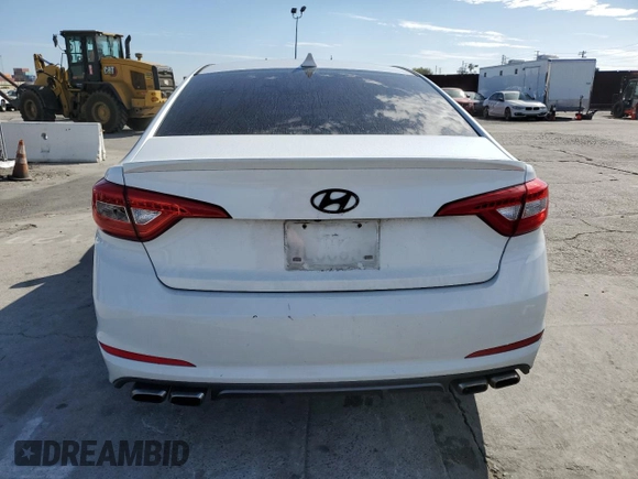 2015 Hyundai Sonata Sport with VIN 5NPE34AB3FH091362, listed as a Copart auction lot 45514825 with 118,809 mi miles and Salvage Title. Bid and sale history available at carsss.com. Image 6.