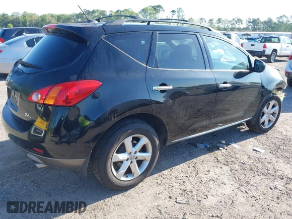 2009 Nissan Murano S with VIN JN8AZ18U59W014272, listed as a IAAI auction lot 42045456 with 153,817 mi miles. Bid and sale history available at carsss.com. Image 4.