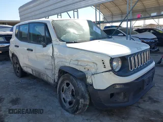 2017 Jeep Renegade Sport with VIN ZACCJAAB0HPG16772, listed as a IAAI auction lot 41468334 with 125,192 mi miles and . Bid and sale history available at DreamBid. Image 1.