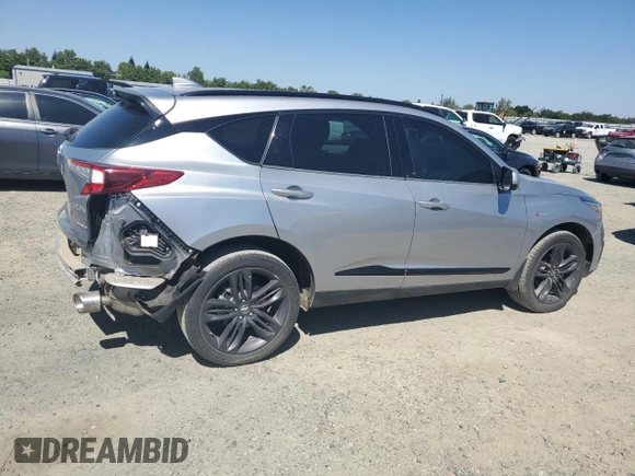 2021 Acura RDX w/A-Spec Package with VIN 5J8TC2H64ML000095, listed as a Copart auction lot 56062995 with 16,199 mi miles and Salvage Title. Bid and sale history available at DreamBid. Image 3.