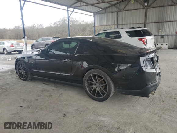 2010 Ford Mustang GT500 with VIN 1ZVBP8JS6A5114864, listed as a Copart auction lot 43198585 with 42,008 mi miles and Salvage title. Bid and sale history available at DreamBid. Image 2.