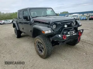 2021 Jeep Gladiator Rubicon with VIN 1C6JJTBG6ML579391, listed as a Copart auction lot 54626145 with 38,847 mi miles and Salvage title. Bid and sale history available at DreamBid. Image 13.